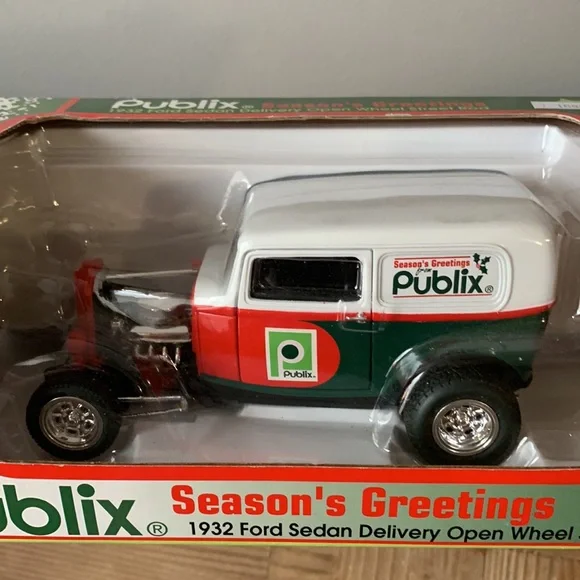 Publix 1932 Ford Sedan Delivery Open Wheel Street Rod Christmas - Picture 7 of 7